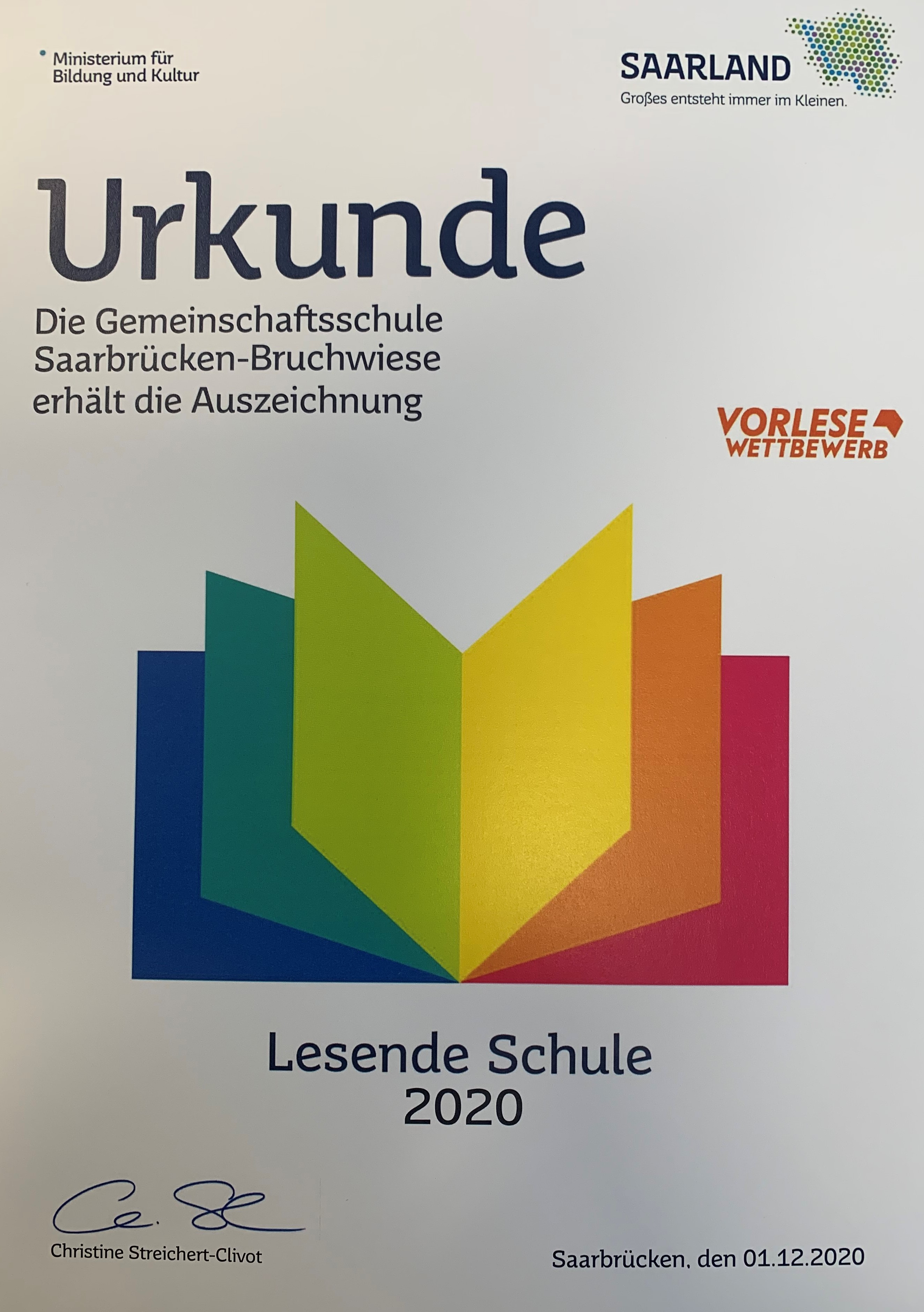 Lesende Schule 2020